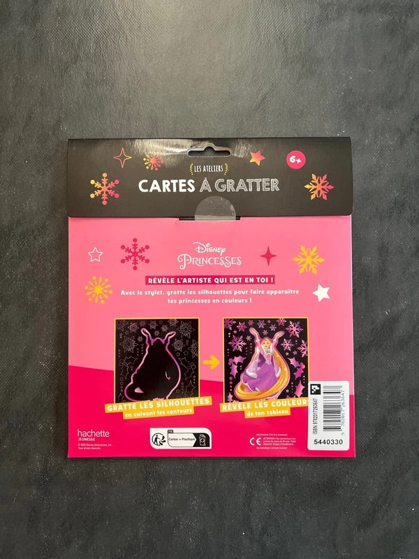 Cartes à gratter - Disney princesses