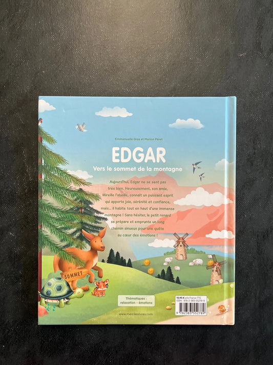 Edgar vers le sommet de la montagne