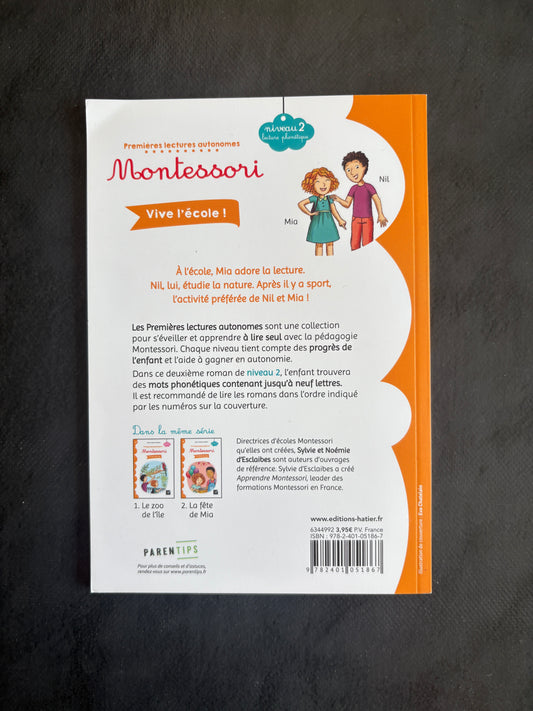 Premières lectures montessori - vive l'école !