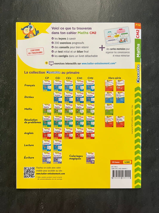 Cahier de maths CM2 - Exercices et révisions