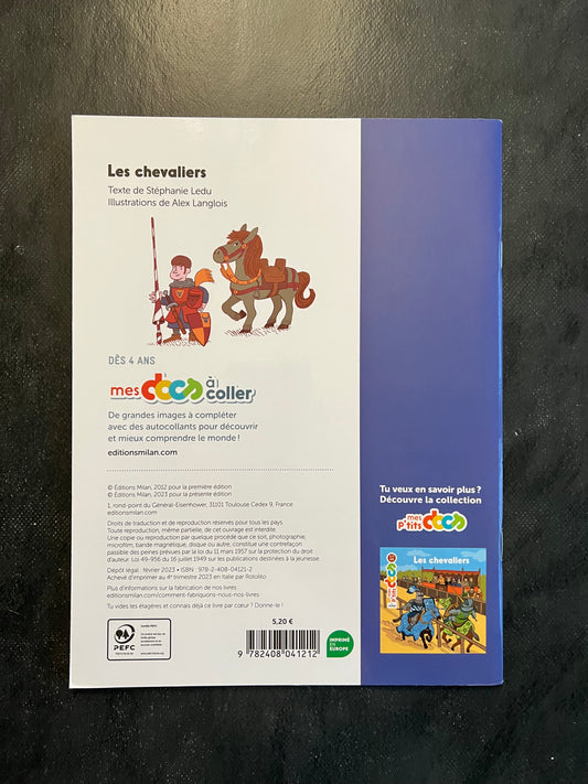 Mes p'tits docs à coller - Les chevaliers (4-7 ans)
