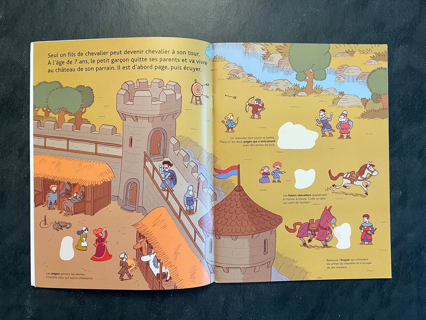 Mes p'tits docs à coller - Les chevaliers (4-7 ans)