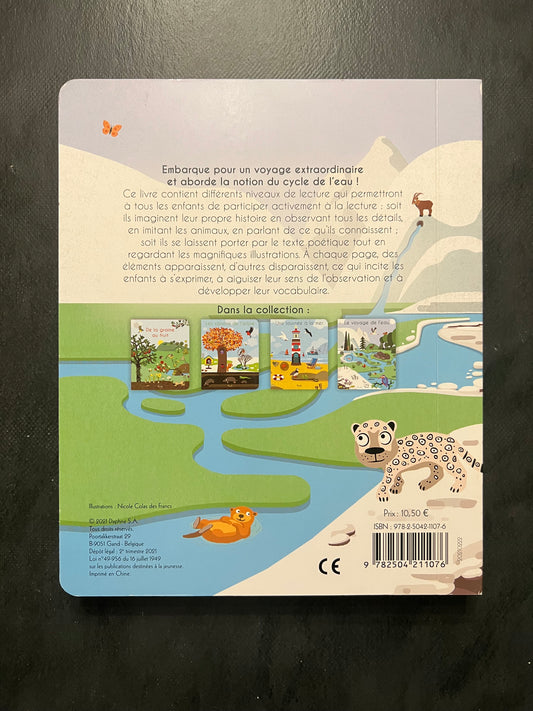 Le Voyage de l'eau - Livre cartonné pour découvrir le cycle de l'eau