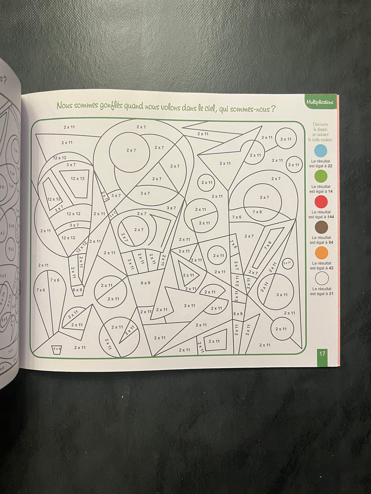 Coloriages magiques - multiplications