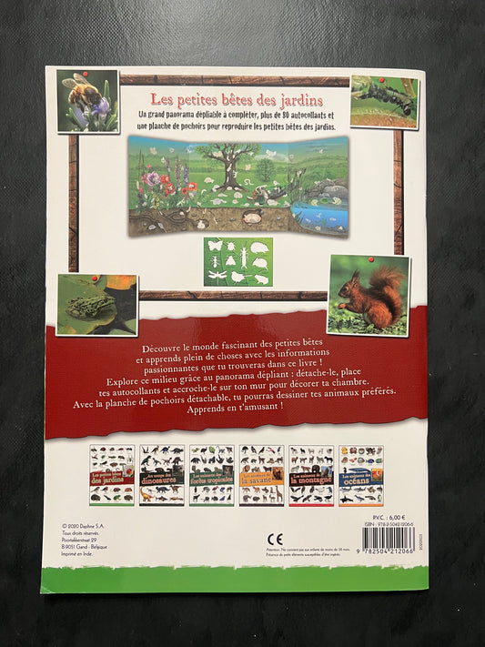 Livre d’activités - les petites bêtes des jardins
