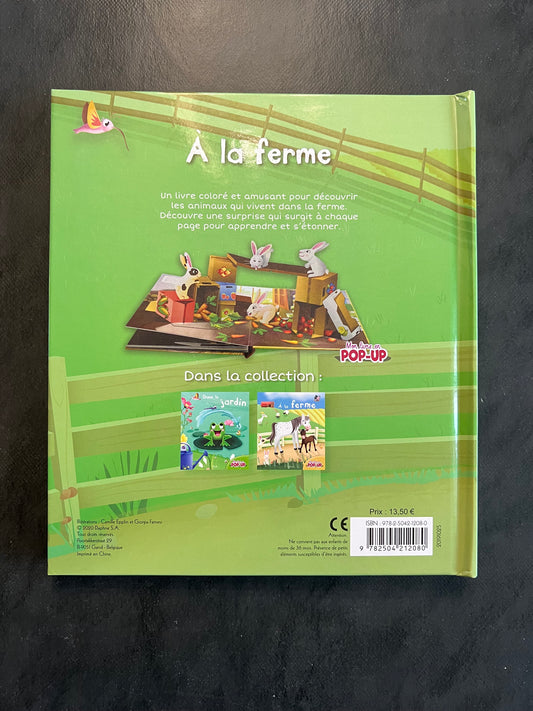 Livre en relief - à la ferme - Découverte tactile dès 2 ans
