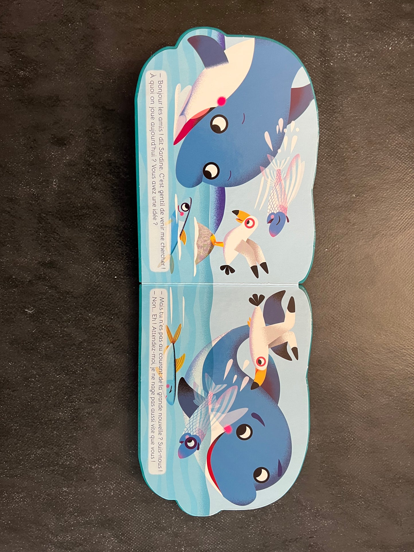 Livre cartonné mini animaux - dauphin