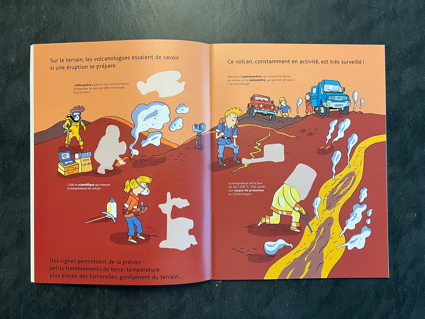 Mes p'tits docs à coller - Les volcans (4-7 ans)