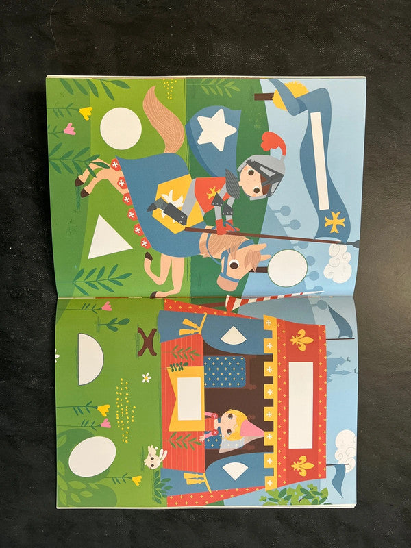 Livre de gommettes - les chevaliers