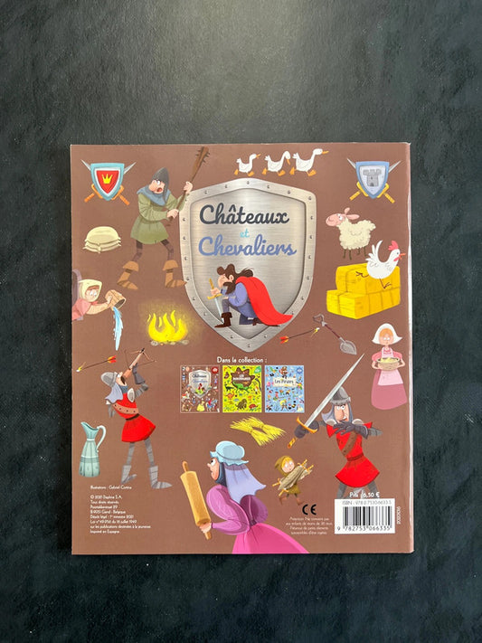 Livre autocollants - châteaux et chevaliers