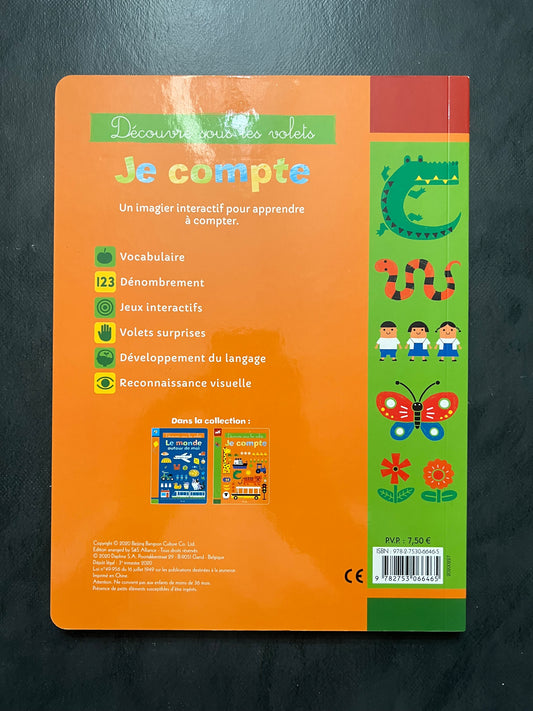 Livre cartonné - je compte