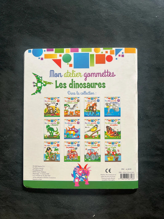 Mon atelier de gommettes - les dinosaures (3-6 ans)