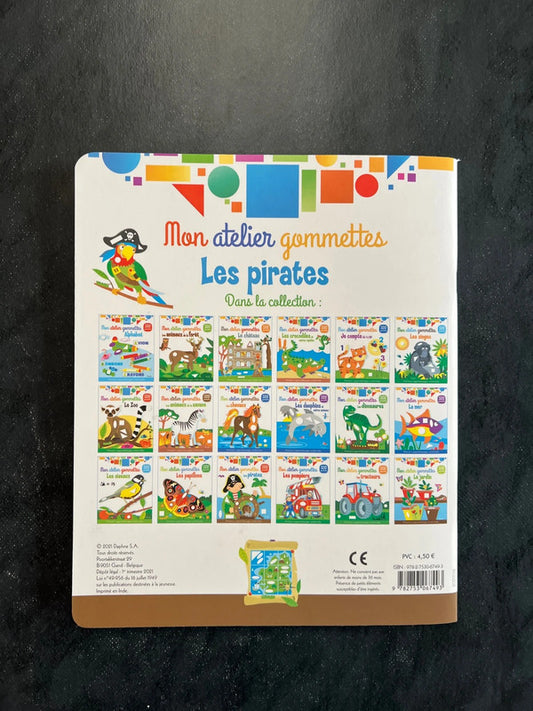 Mon atelier de gommettes - Les pirates | Dès 4 ans