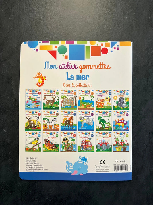 Mon atelier de gommettes - la mer