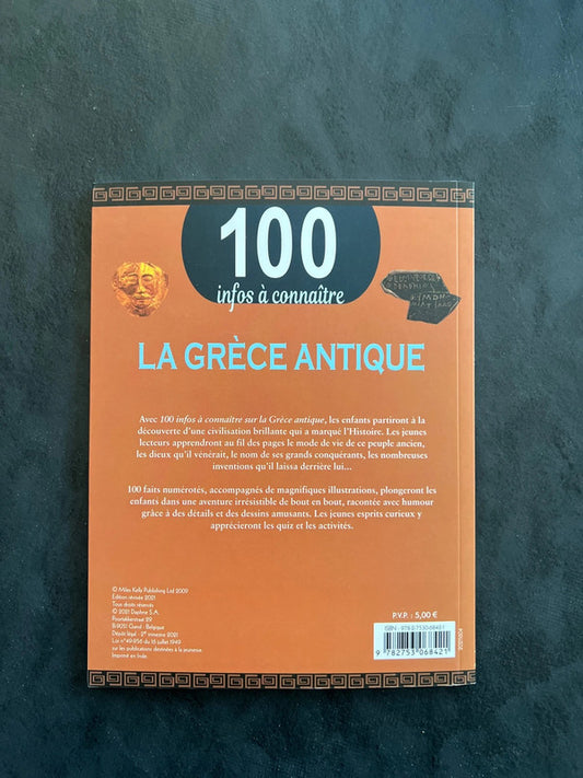 Livre 100 infos à connaître - la Grèce antique