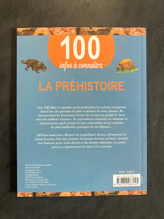 100 infos à connaître - la préhistoire