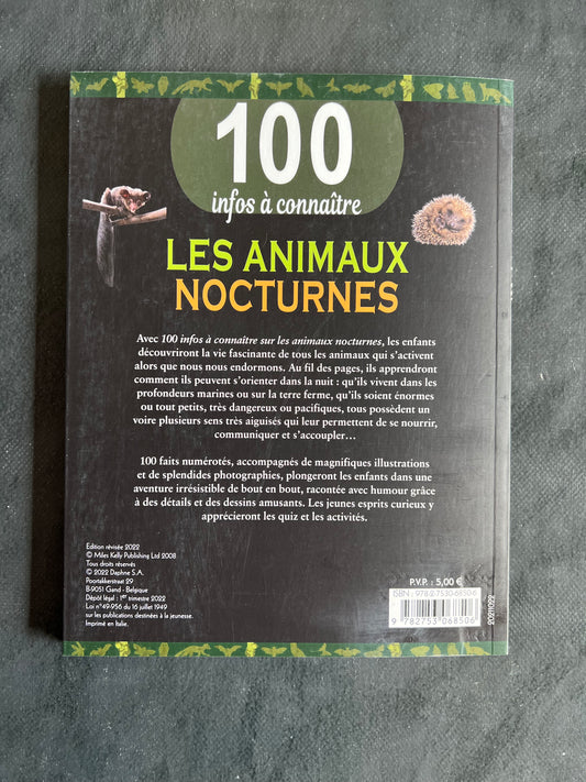 100 infos à connaître - les animaux nocturnes