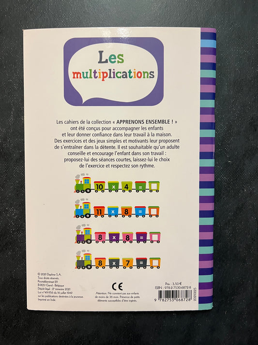 Apprenons ensemble - les multiplications