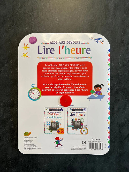 Aide aux devoirs - lire l’heure