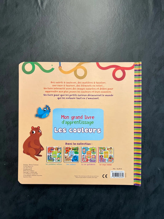 Mon grand livre d’apprentissage - les couleurs