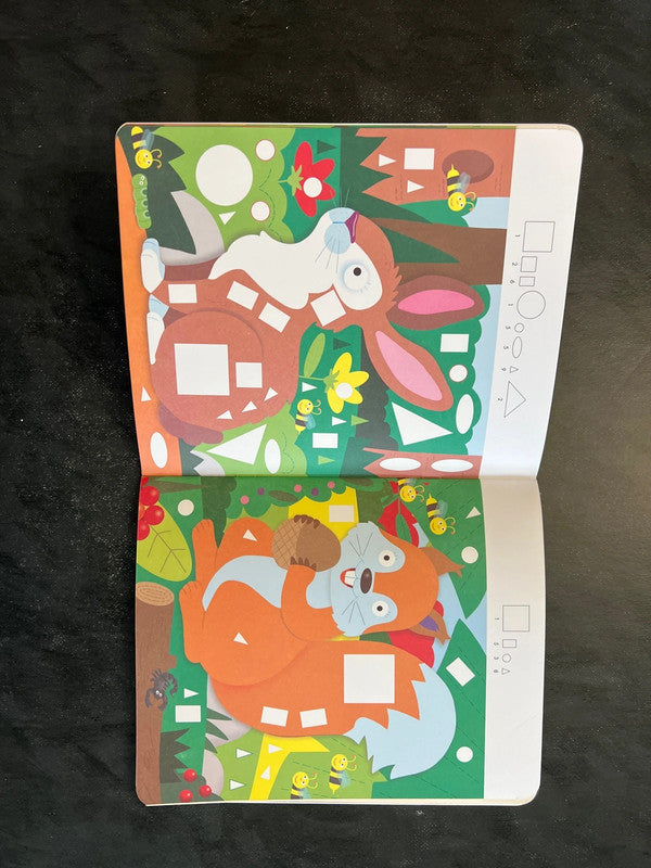 Livre de gommettes - les animaux de la forêt