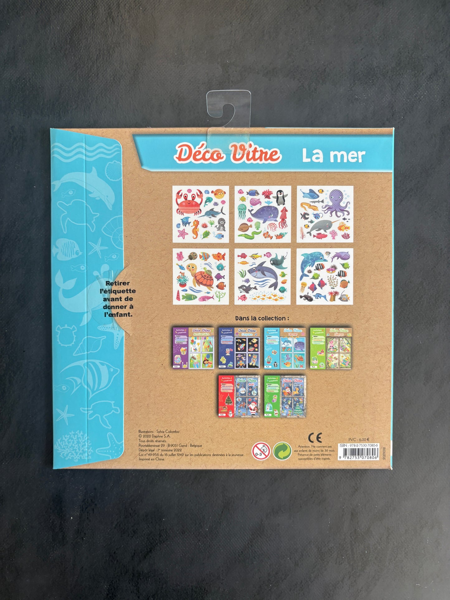 Déco vitre - La mer | Autocollants réutilisables dès 3 ans