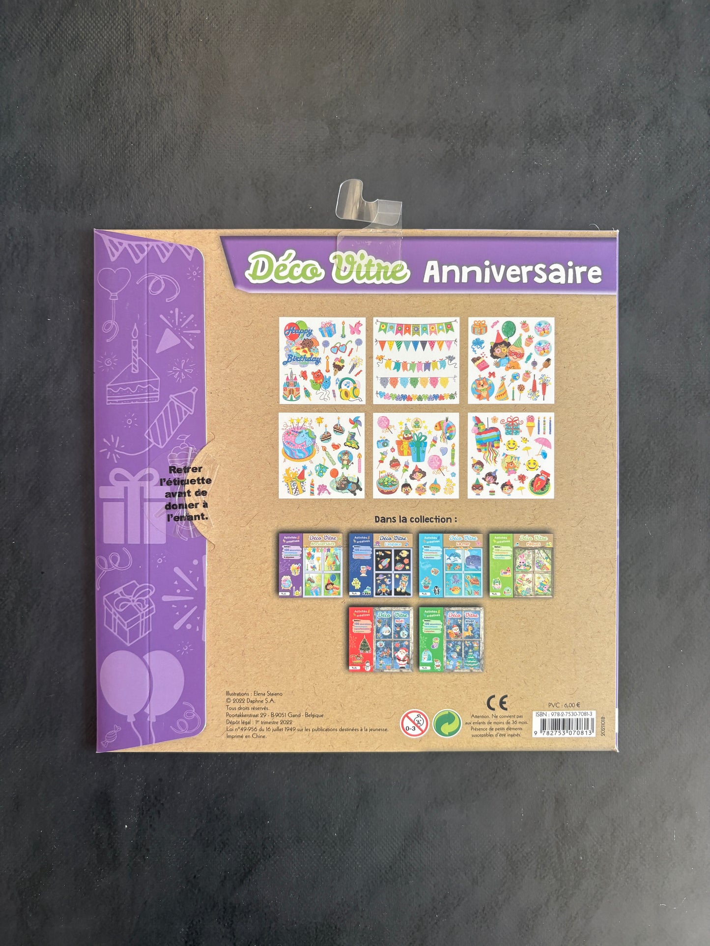 Déco vitre - anniversaire