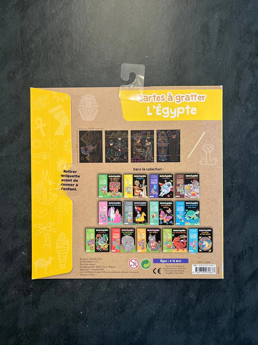 Cartes à gratter - L'Égypte | Découverte ludique dès 5 ans