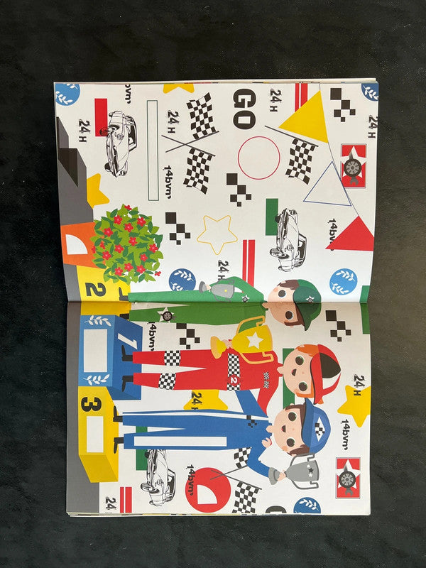 Livre de gommettes - les voitures de course