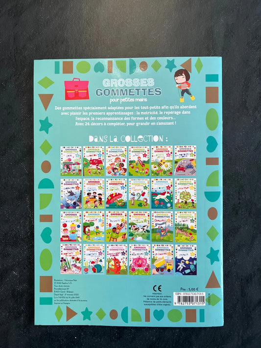 Livre de gommettes - à la maternelle