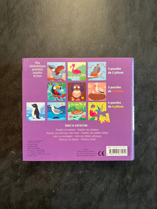 Puzzles progressifs - Les oiseaux | Jeu d'observation 4-7 ans