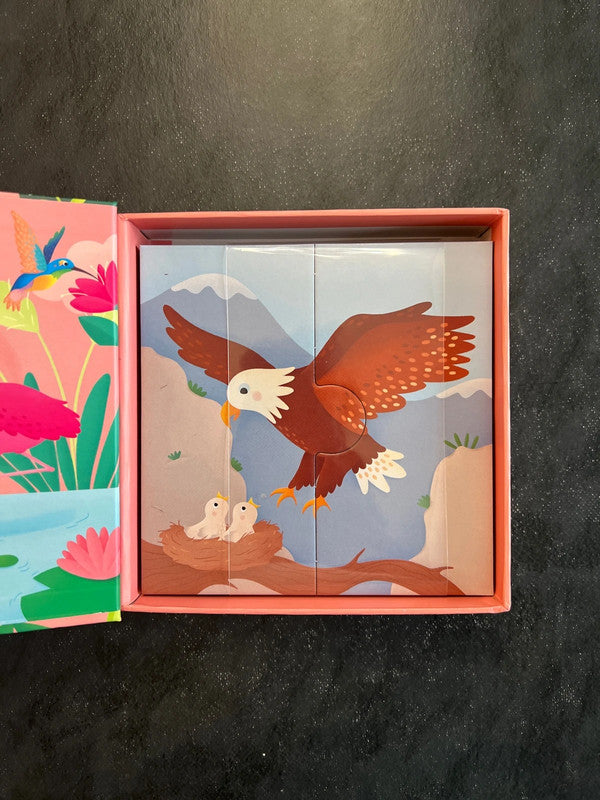 Puzzles progressifs - Les oiseaux | Jeu d'observation 4-7 ans
