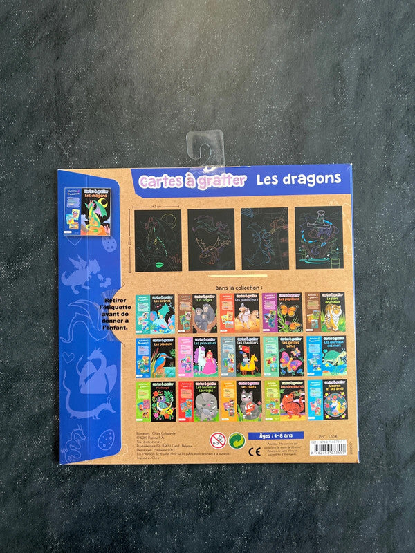Cartes à gratter - les dragons