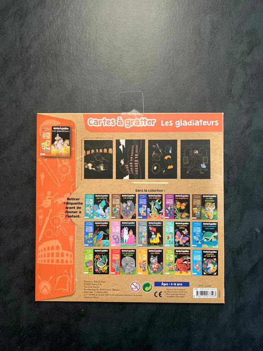 Cartes à gratter - Les Gladiateurs (5-8 ans)