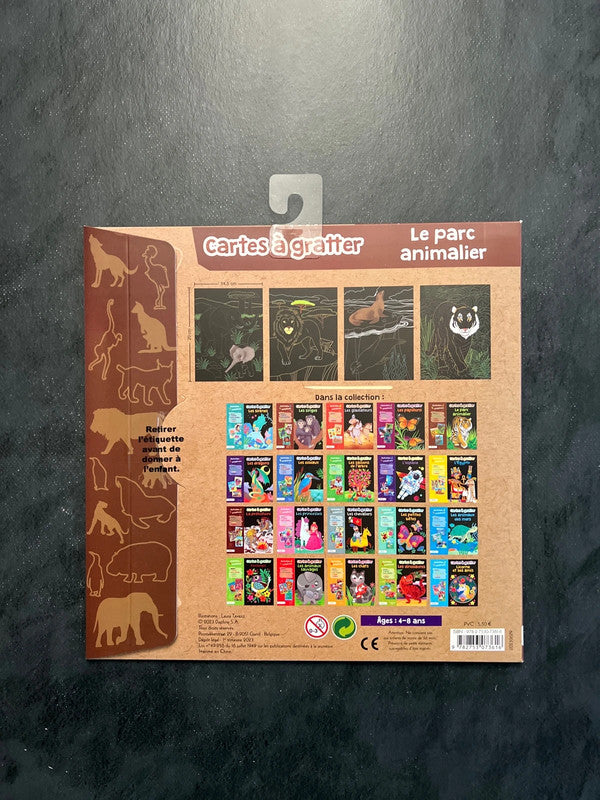 Cartes à gratter - le parc animalier