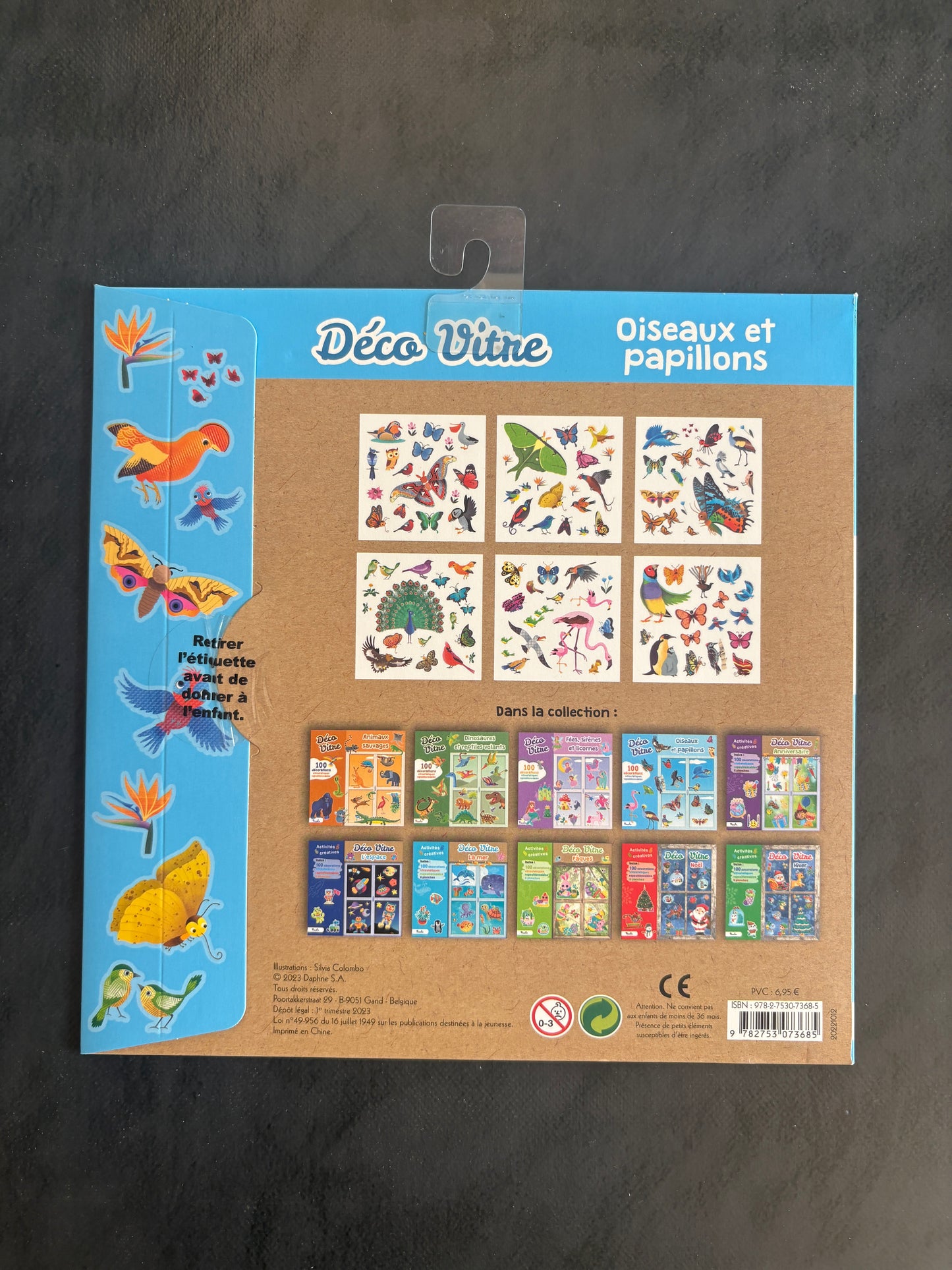 Déco vitre - Oiseaux et papillons