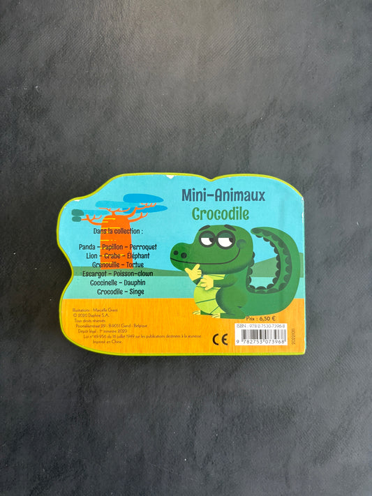 Livre cartonné mini animaux - crocodiles