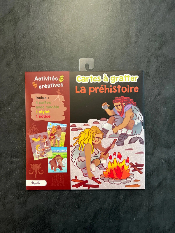 Cartes à gratter - La Préhistoire | Activité créative 4-8 ans