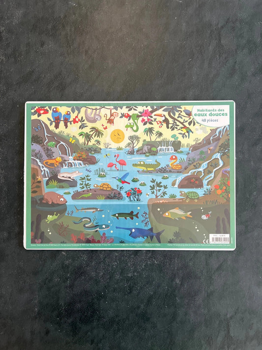 Puzzle - Habitants des eaux douces | Découverte nature 4-7 ans