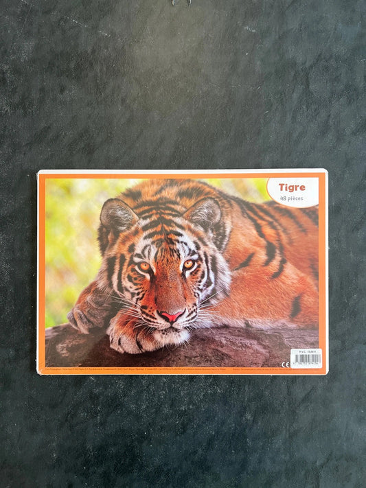 Puzzle - Tigre | Livre-jeu pour enfants 3-5 ans