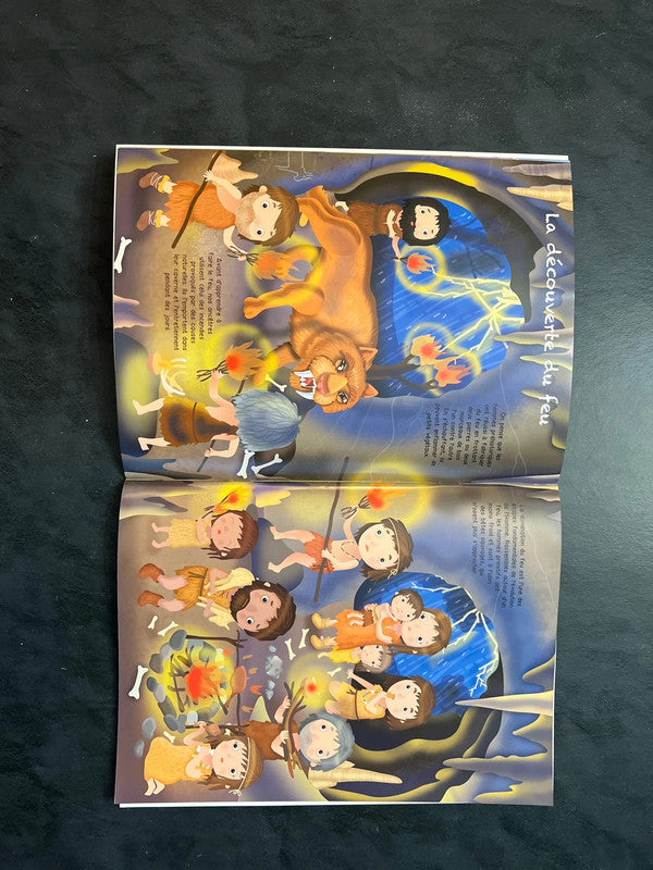 Colle et colorie l’histoire - la préhistoire