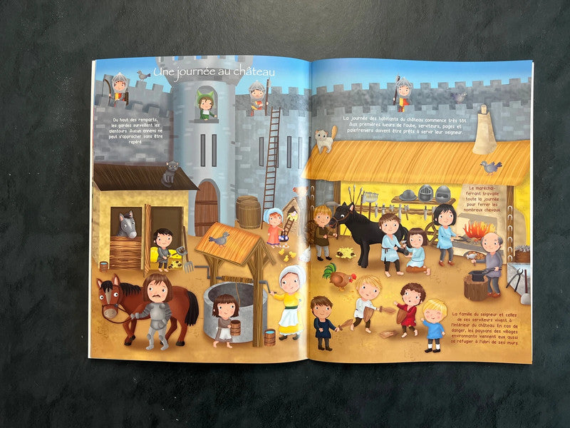 Colle et colorie l’histoire - le moyen âge