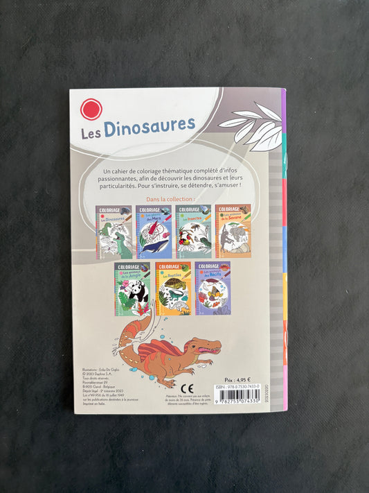 Livre de coloriages - Les Dinosaures | 4-7 ans