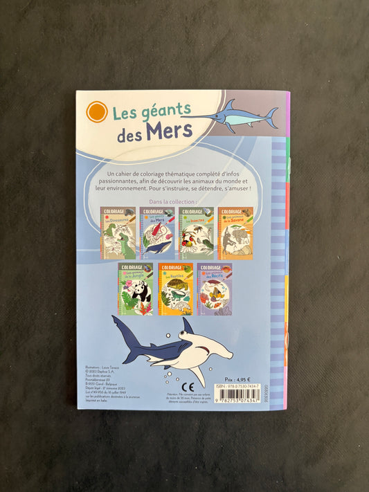 Livre de coloriage - Les géants des Mers | Dès 4 ans