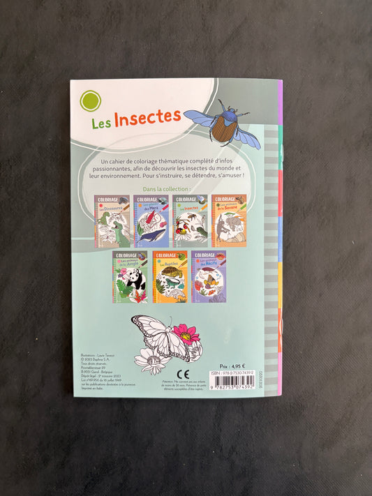 Livre de coloriage - Les insectes | 4-7 ans