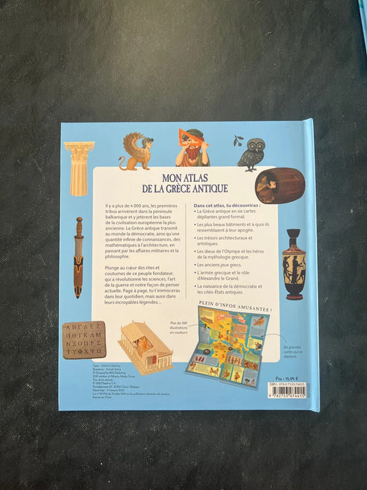 Mon atlas de la Grèce Antique - Documentaire illustré 8-12 ans
