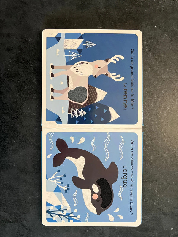 Livre à toucher - les animaux du froid