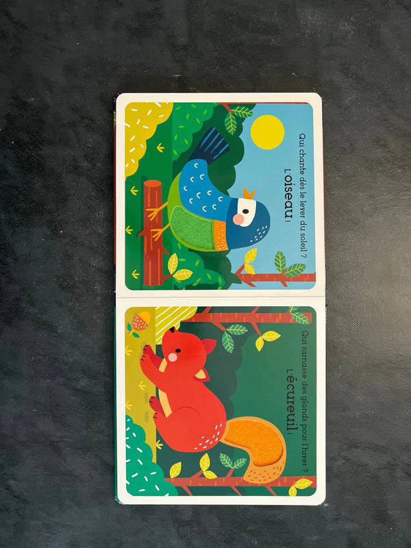 Livre à toucher - les animaux de la forêt