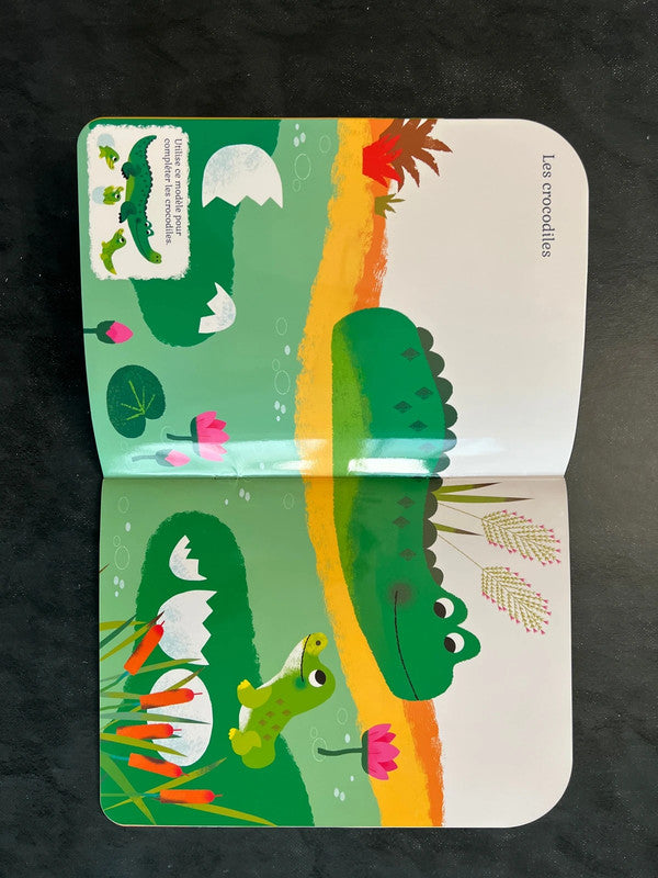 Complète en autocollants - La savane | Livre-jeu dès 4 ans