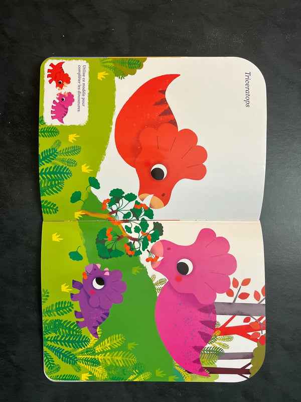 Complète en autocollants - Les dinosaures (4-6 ans)